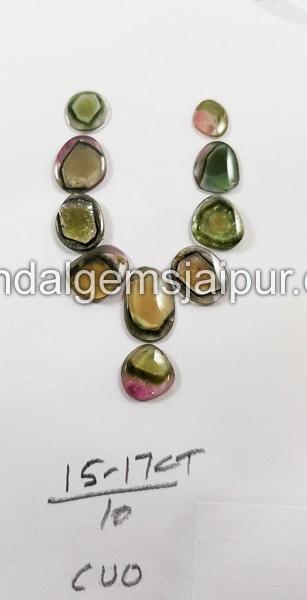 Watermelon Tourmaline Smooth Slices